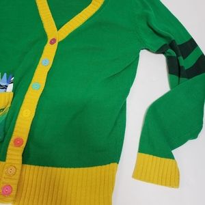 Crayola Crayon Cardigan Sweater Teacher 